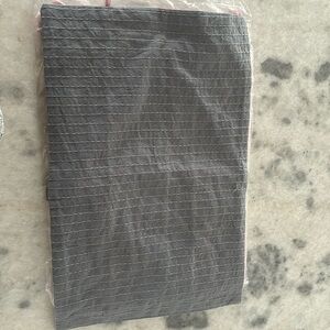 Restoration hardware baby child blue gray lumbar pillow new no tags cotton linen